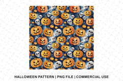 Happy Halloween Pattern Png | Sublimation | Digital Paper Product Image 1