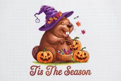 Halloween Capybara Sublimation PNG, Tis the season Product Image 1