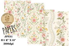 Shabby Chic, Mixed Media, Papers, Junk Journal Product Image 1