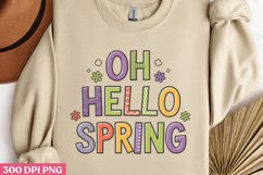 Oh Hello Spring PNG, Hello Spring Sublimation PNG Product Image 1