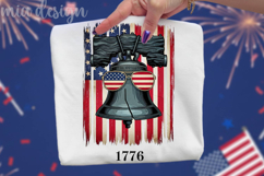 1776 Liberty Bell PNG, Patriotic USA Flag Sublimation Product Image 1