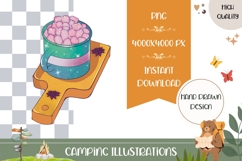 Hand Drawn Hot Chocolate Illustration, Cartoon Hot Chocolate Product Image 1