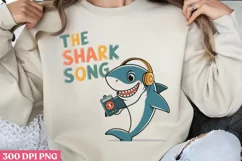 The Shark Song PNG, Cute Animal Sublimation Product Image 2