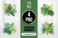 Tropical Leaf Bundle Clipart Sublimation PNG Product Image 1