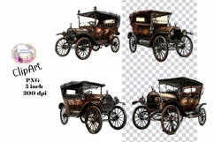 Cars, Elements, Clipart, Ephemera, PNG, Junk journal, Art Product Image 1