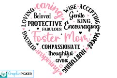 Foster Heart Shape SVG | Mother&#039;s Day Heart SVG PNG Product Image 2