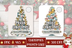 Christmas Tree Money Card, Christmas Tree Gift Card PNG Product Image 1