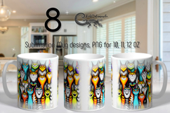 Funny pets | 8 Cartoon Mug sublimation designs, PNG Product Image 1