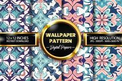 Wallpaper Pattern Digital Papers - 04 Variations Product Image 1