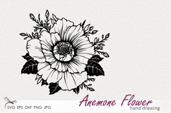 Anemone Flower SVG Product Image 1