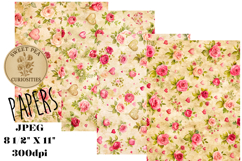 Valentine, Pink, Papers, Junk Journal Product Image 1