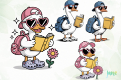 Back To School Goose Sublimation Clipart Product Image 1