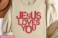 Jesus loves you PNG, God Is Love Clipart PNG Product Image 2