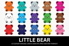 Happy Bears Colorful Cliparts Product Image 1