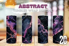 Purple Marble Tumbler Sublimation, Black Tumbler Designs Product Image 1