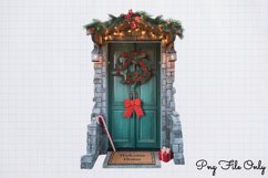 Christmas Door Sublimation Clipart Bundle PNG Product Image 2