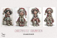 Christmas Elf Sublimation - 4 Variations Product Image 1
