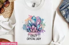 Crazy Crystal Lady PNG, Crystal Sublimation PNG Product Image 2