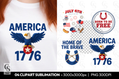 American Eagle Freedom Clipart Sublimation PNG Product Image 1