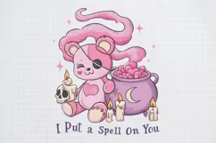 Pink Halloween I Put A Spell On You PNG Sublimation Product Image 2