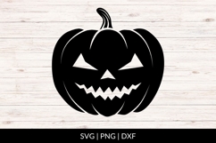 Jack O Lantern Silhouette SVG Product Image 1