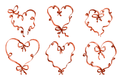 Vintage Girly Pink Ribbon Frames for Holiday Vintage bows Product Image 1