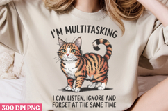 Im Multitasking I Can Listen, Ignore PNG, Funny Animal Jokes Product Image 2