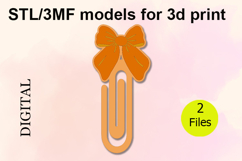 Paper Clips, Bow STL/3MF files for 3D Printing Product Image 1