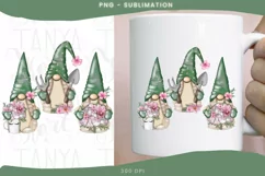 Spring Gnome Png | Sublimation Design | Trio Garden Gnome Product Image 1