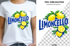 Limoncello PNG Sublimation | Italian Lemon Summer Design Product Image 1