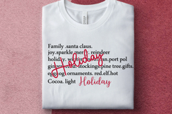 Holiday Words SVG, Merry Christmas SVG, Christmas Sweater Product Image 1