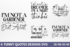 Funny Quotes Designs SVG Product Image 1