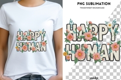 Happy human png design for T-shirts Product Image 1
