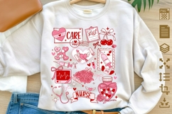Nurse Valentine PNG, Care I Love You Nurse Design, Caring Product Image 1