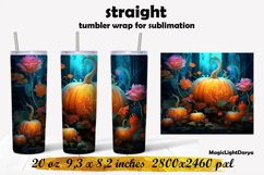 Pumpkin Tumbler design,Thanksgiving tumbler Sublimation Product Image 1