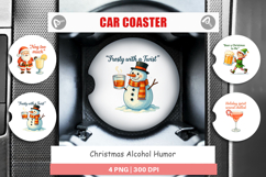 Car Coaster Christmas Alcohol Humor Quotes Product Image 1