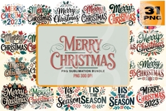 Merry Christmas Sublimation PNG Set Product Image 1