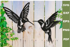 Hummingbird Wall Art Design, Laser cut, Cricut Product Image 1