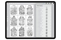 58 Procreate Jar Fairy House Stamp Brushes Product Image 2