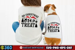 Oh christmas treat SVG, Christmas Dog SVG Product Image 2