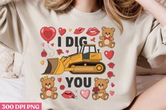 .I dig you PNG, Cozy Valentine Sublimation PN Product Image 2