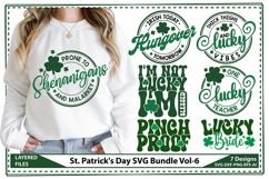 St. Patrick&#039;s Day SVG Bundle, Lucky Shamrock Svg Product Image 1