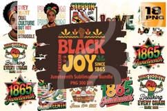 Juneteenth Sublimation PNG Bundle 18 Product Image 1