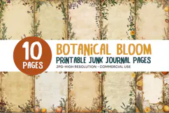 Botanical Bloom Junk Journal Pages Product Image 1