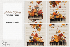 Autumn Melody digital paper Product Image 1