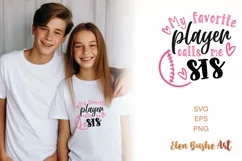 Baseball sister svg, Baseball shirt svg, Baseball svg Product Image 1
