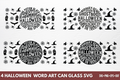 Halloween Round Can glass SVG Product Image 1