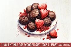 Valentines Day Dessert Clipart, Valentines Day PNG Product Image 1