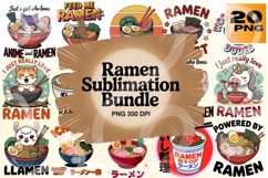 Funny Ramen PNG Bundle 20 Product Image 1