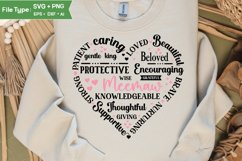 Meemaw Heart Shape SVG | Mother&#039;s Day Heart SVG PNG Product Image 2
